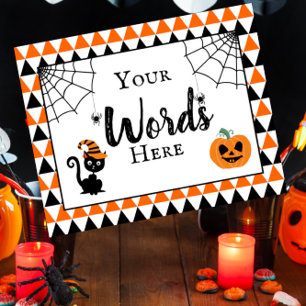 spooky halloween party design your own sign decor