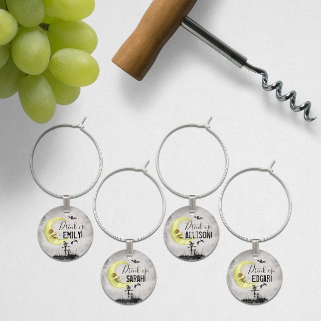 Spooky Halloween 🦇 Party Favor Wine Charms (Creator Uploaded)