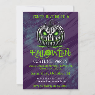 Spooky Halloween Party Haunted House Creepy Invitation