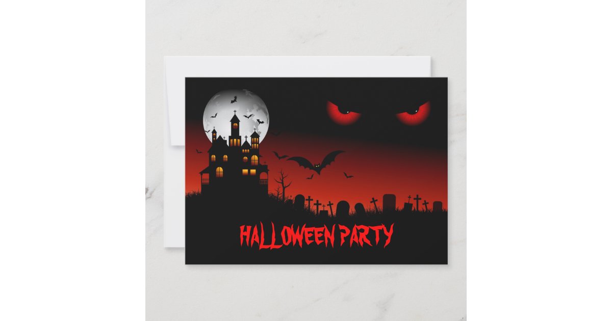 Spooky Halloween Party Invitation | Zazzle.com