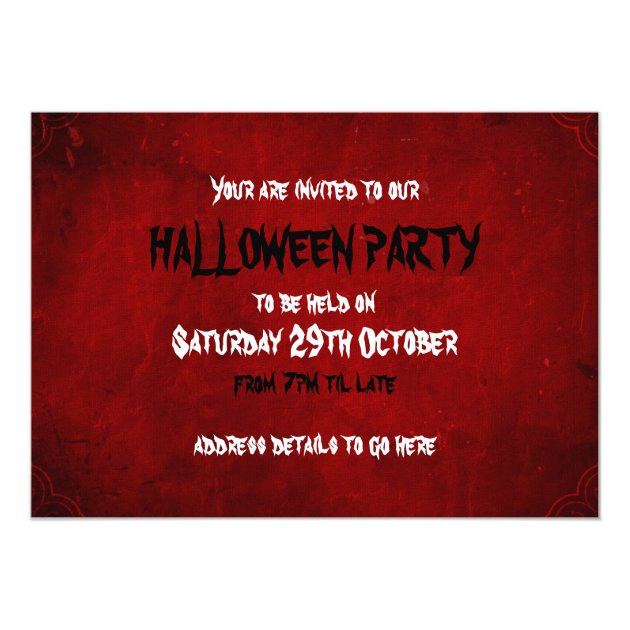 Spooky Halloween Party Invitation