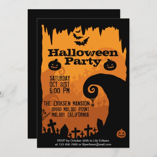 Spooky Halloween Party Invitation