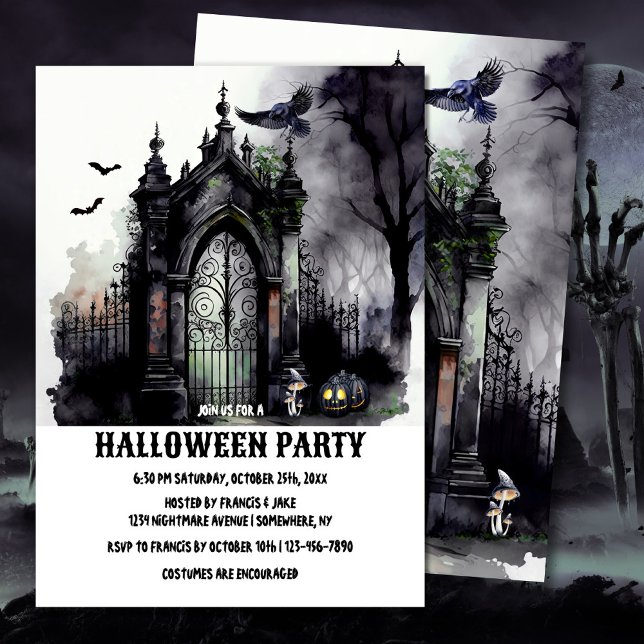 Spooky Halloween Party Invitation (Creator Uploaded)