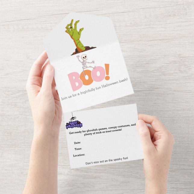 Spooky Halloween Party Invitation (Tearaway)