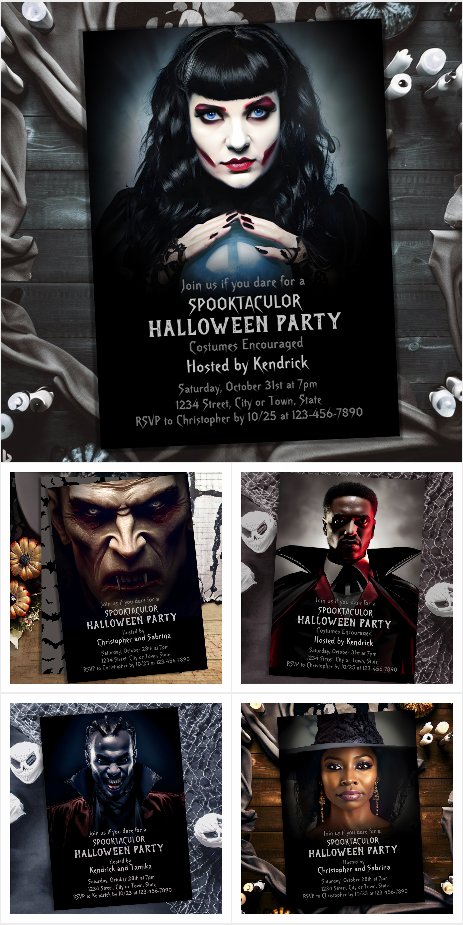 Spooky Halloween Party Invitations