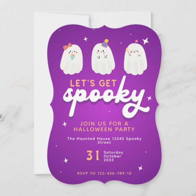 Spooky Halloween Party Invite (Front)