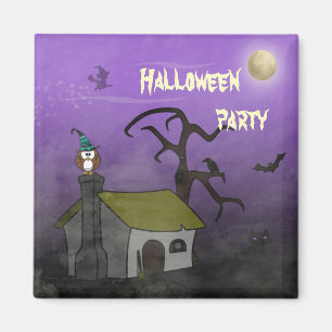 spooky Halloween party Magnet