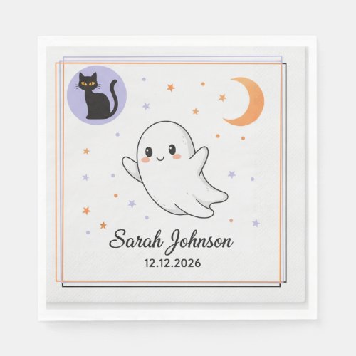 Spooky Halloween Party Napkins | 3-Ply Cute Ghost