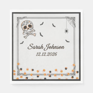 Spooky Halloween Party Napkins   3-Ply Cute Ghost 