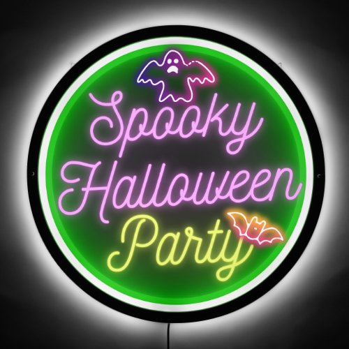 Spooky halloween party neo sign halloween decor LED sign