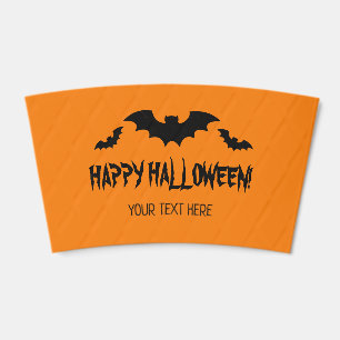 Spooky Halloween party paper coffee cup sleeves Sleeve