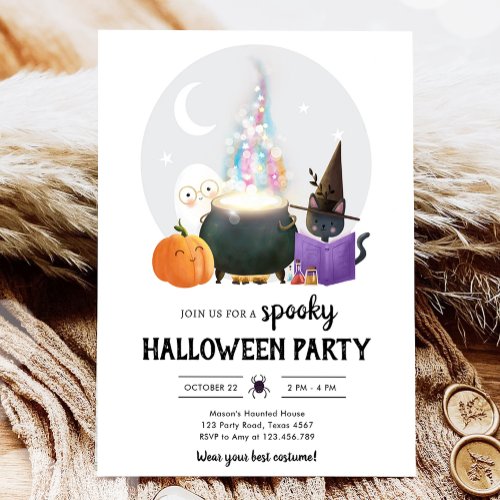 Spooky Halloween Party Spooktacular Costume Party Invitation