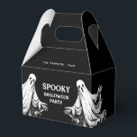 Spooky Halloween Party Treat with ghost Favor Boxes<br><div class="desc">Spooky party treats for a Halloween party with black and white ghosts. 
Please check the matching collection for COORDINATING ITEMS.
Original artworks by PUPSIKU STUDIO. 100% unique products.</div>