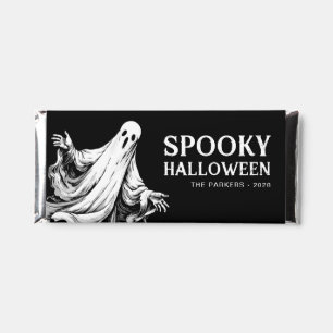 Spooky Halloween Party Treat with ghost Hershey Bar Favors