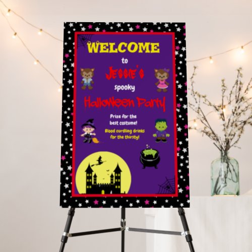 Spooky Halloween Party Welcome Foam Boards