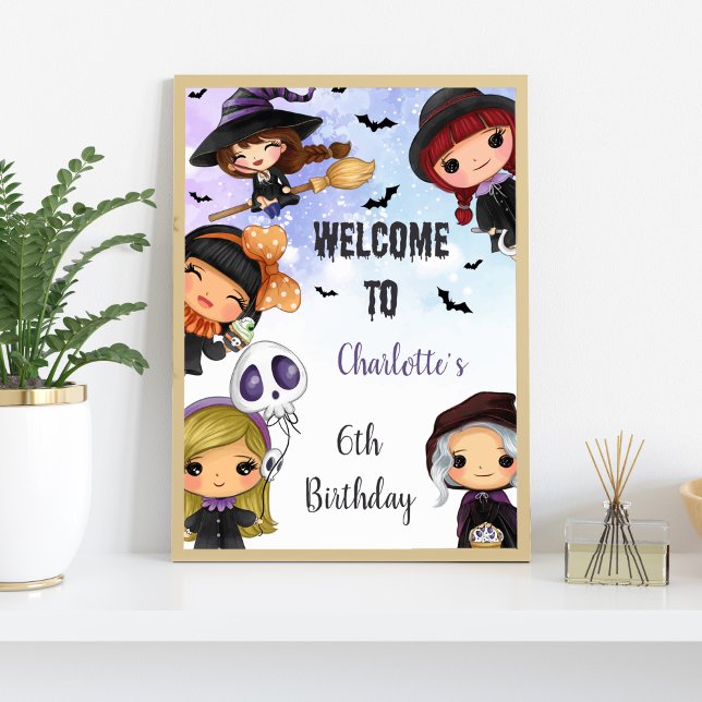 Spooky Halloween Party Welcome Sign (Halloween Party Signs)