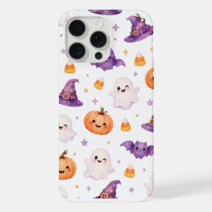 Spooky Halloween Pastel Ghost Pattern iPhone 15 Pro Max Case