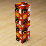 Spooky Halloween Pattern Wine Box