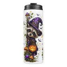 Spooky Halloween, Peeking Raccoon