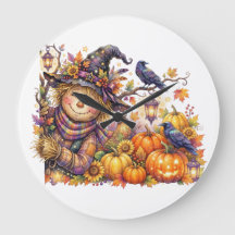 Spooky Halloween, Peeking Scarecrow, Fall Harvest