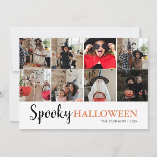 Spooky Halloween Photo Card