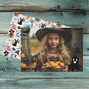 Spooky Halloween Photo Card Season's Greetings