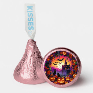 Spooky Halloween Plates Pumpkins and Haunted House Hershey®'s Kisses®