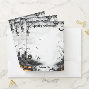 Spooky Halloween Pocket Folder