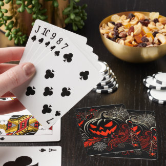 Spooky Halloween Poker Cards