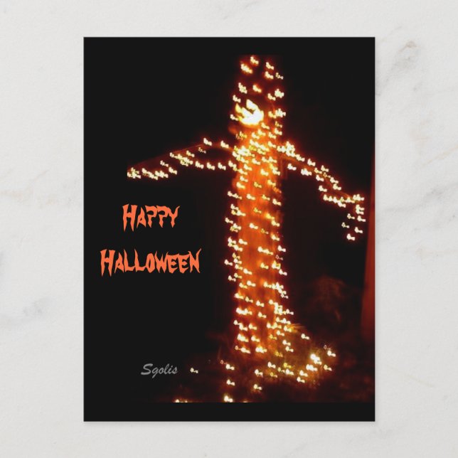 Spooky Halloween Postcard (Front)
