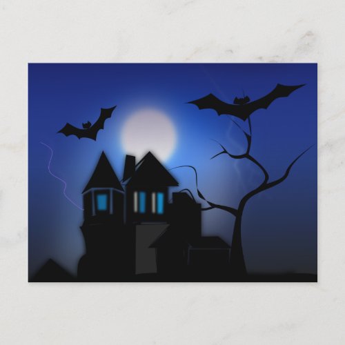 Spooky Halloween Postcard