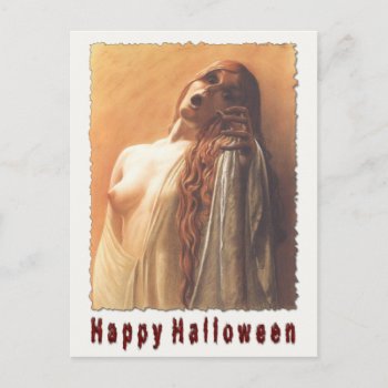 Spooky Halloween Postcard Scare by cardland at Zazzle
