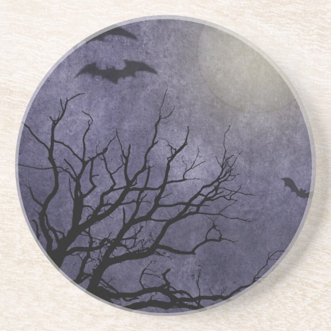 Spooky Halloween Prints Drink Coaster (Front)
