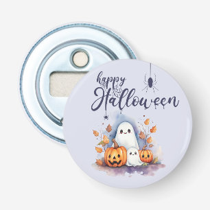 Spooky Halloween Pumpkin Ghost Bottle Opener