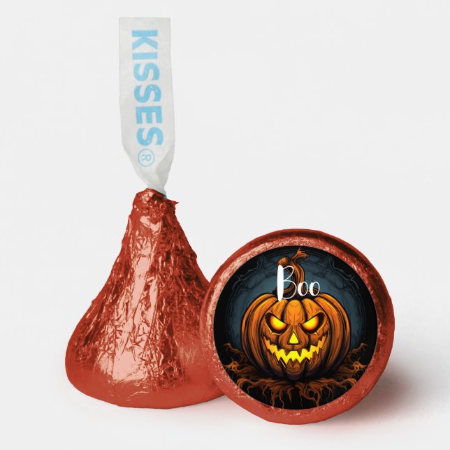 Spooky Halloween pumpkin  Hershey®'s Kisses® (Front)