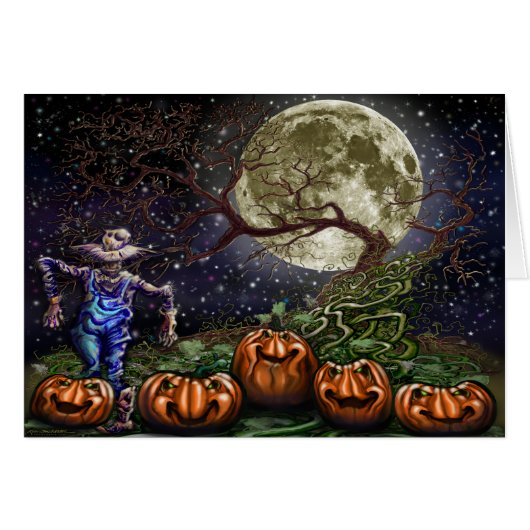 Spooky Halloween Pumpkin Patch Cards (Front Horizontal)