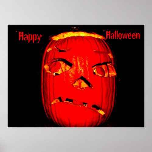 SPOOKY HALLOWEEN PUMPKIN POSTER