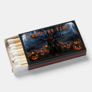 Spooky Halloween Pumpkin Sheriff Cowboy Lightning Matchboxes