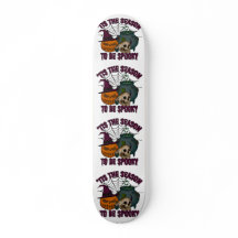 Spooky Halloween Pumpkin Skateboard