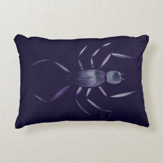 Spooky Halloween Purple Spider Art                 Accent Pillow