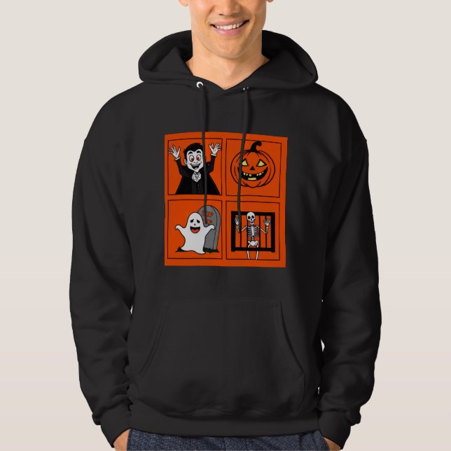Spooky Halloween Quartet Hoodie (Front)
