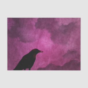 Spooky Halloween Raven Prints Tissue Paper