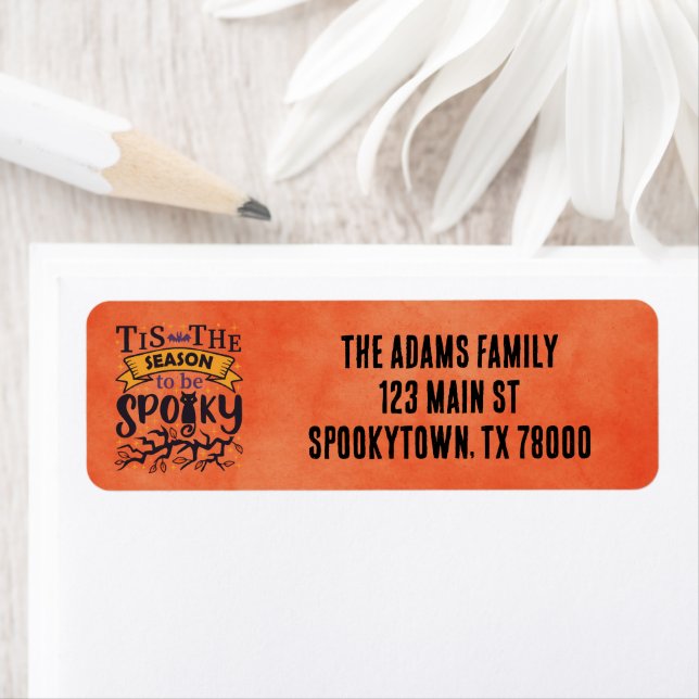 Spooky Halloween Return Address Label (Insitu)