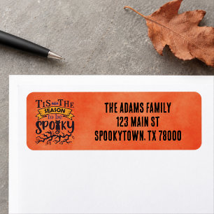Spooky Halloween Return Address Label