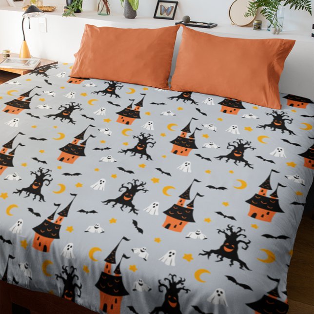 Spooky Halloween Reversible  Duvet Cover (Creator Uploaded)