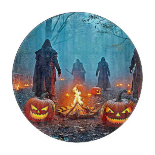 Spooky Halloween Ritual Design Cutting Board