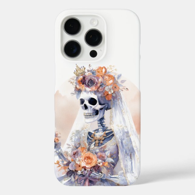 Spooky Halloween Skeleton Iphone Case (Back)