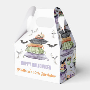 Spooky Halloween Sleepover Thank You Favor Boxes