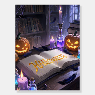 Spooky Halloween Spellbook Pumpkins Foam Board