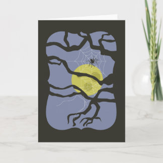 Spooky Halloween Spider Card